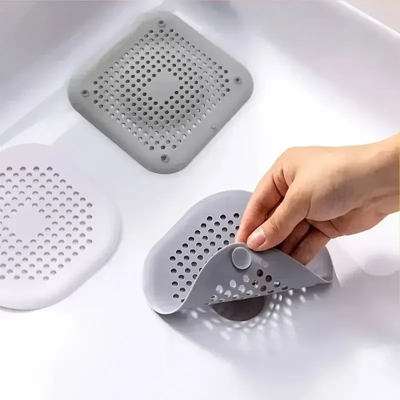 Home Creation Bathroom - プラグストッパーキッチン下水道シリコーン浴室床浴槽水フィルターホームアクセサリーシャワー排水ヘアキャッチャーシンクストレーナー