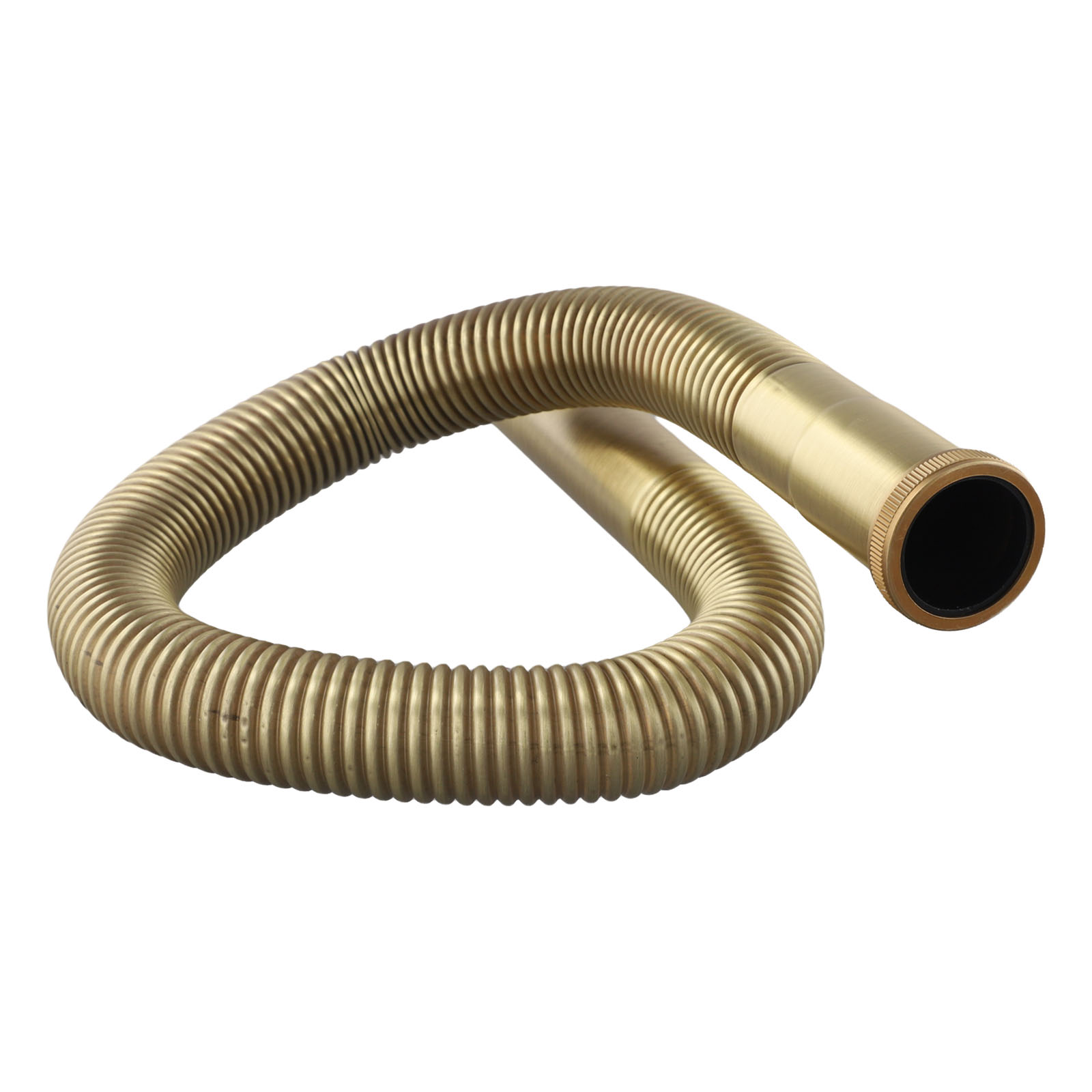 Bathroom Home Improvement - 1pc フレキシブルホース真鍮ホースサイフォン柔軟なシンク排水浴室キッチン洗面器水チューブパイプホームセンター配管器具