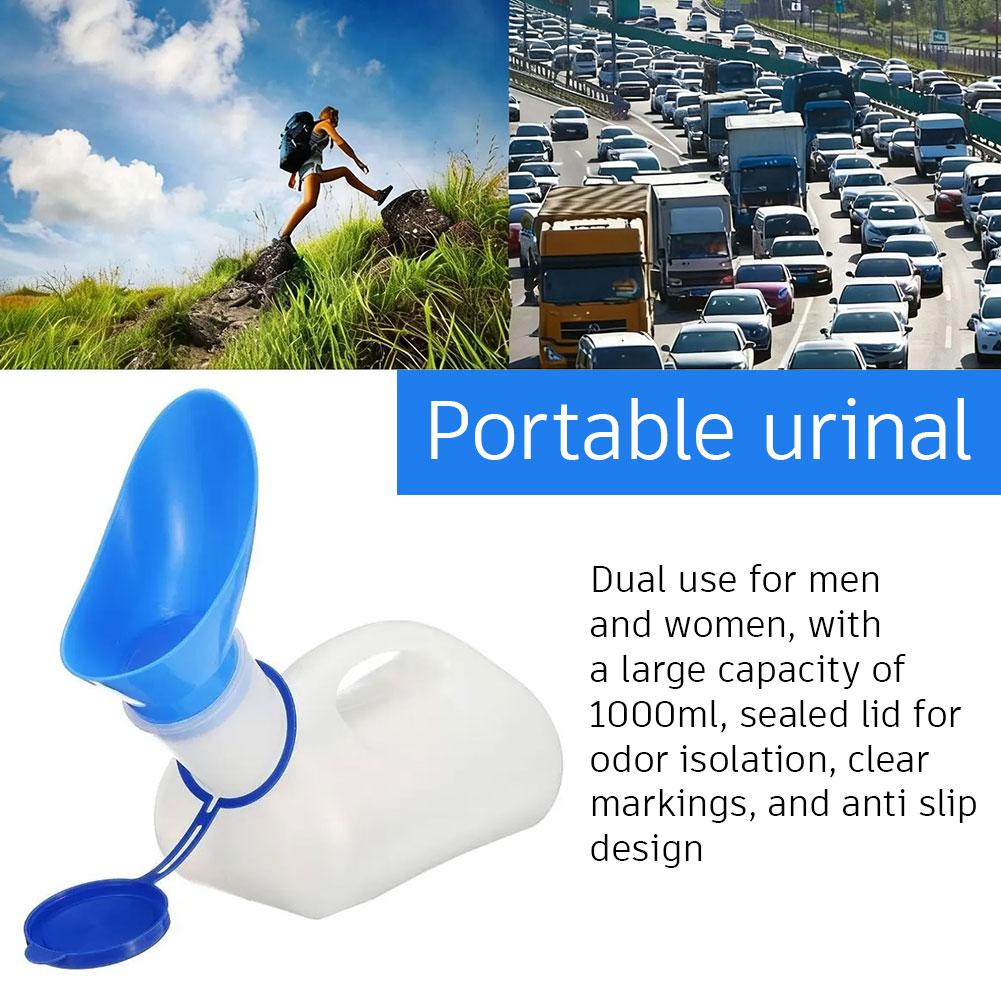 Home Bathroom With Urinal - 1000 ミリリットルプラスチックユニセックスポータブル携帯小便器トイレ補助ボトル小便器おしっこボトル旅行トラベルキットキャンプ旅行アウトドアツール