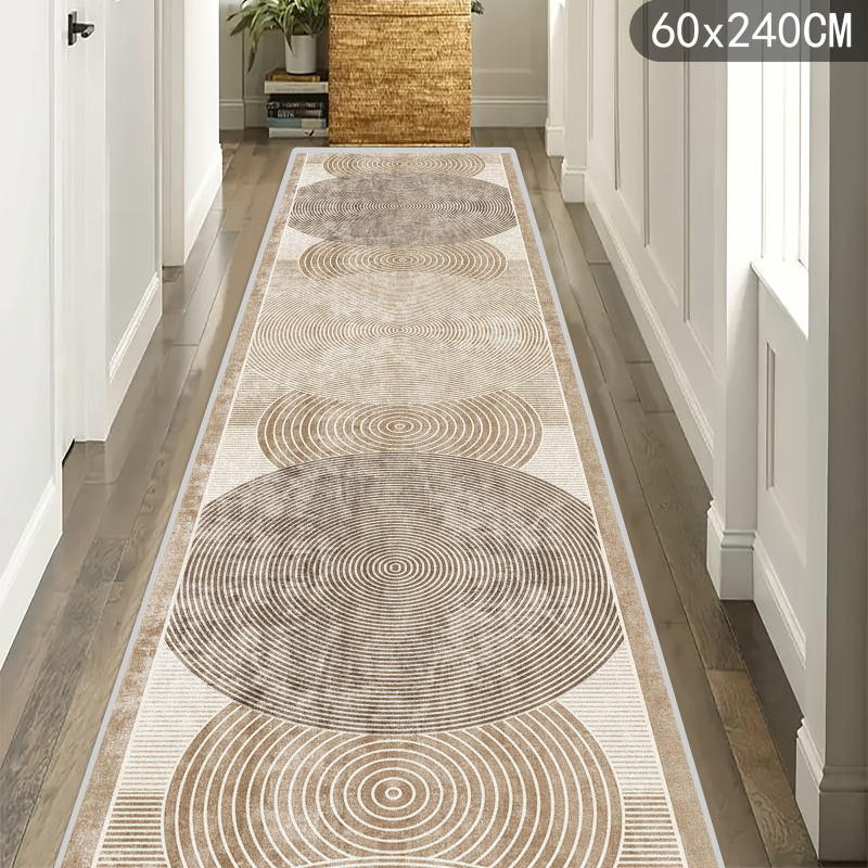 Home Bathroom Rugs - VIKAMA ミニマリストラインカーペット、耐久性と滑り止め性に優れた廊下とキッチンマット、家の装飾用の寝室のベッドサイドラグ