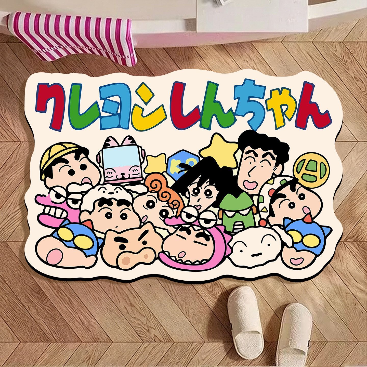 クレヨンしんちゃん 不規則形状バスマット、漫画柄吸水性滑り止 - Home Bathroom Rugs のレビューと価格