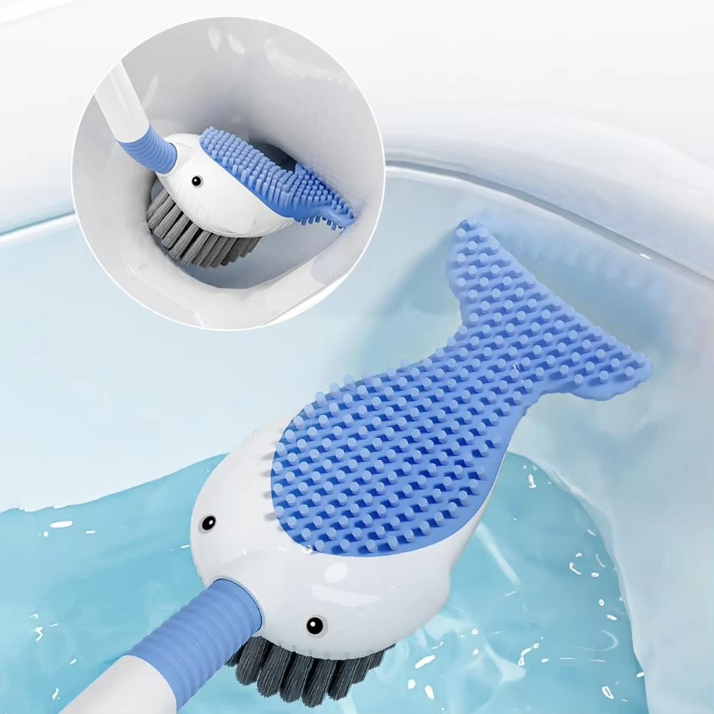 ホヤ水トイレ掃除ブラシ,360度,シリコンヘッド,吊り下げ穴 - Toilet Brush Holder のレビューと価格