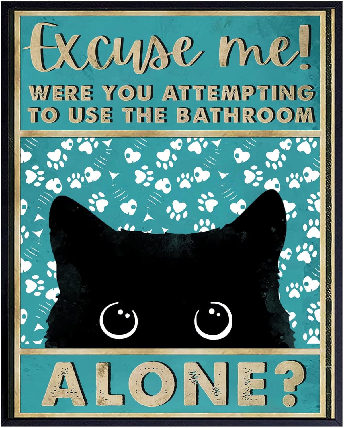 ブリキ製メタルサイン ヴィンテージ猫のバスルーム装飾 - ご - Home Alone Bathroom のレビューと価格
