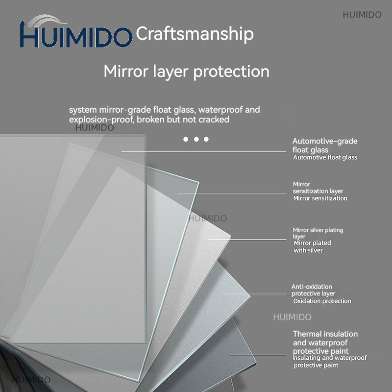 バスルームミラー 調節可能なスマートバスミラー 50CM 丸 - Bathroom Mirror Led のレビューと価格