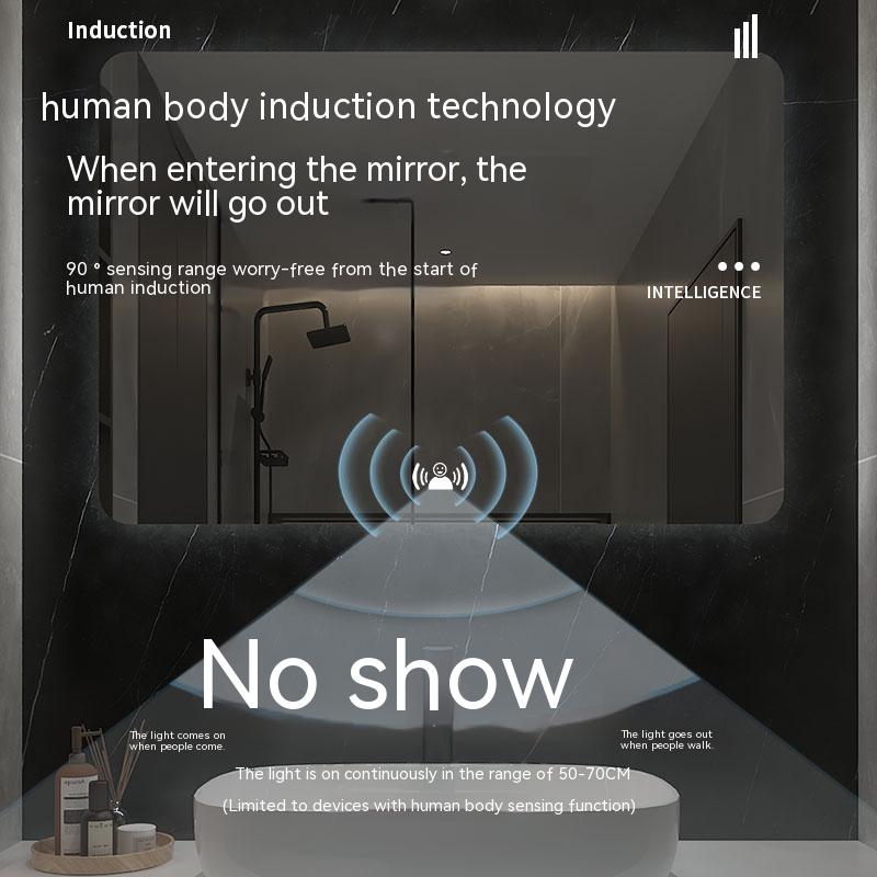 24x32インチ角型LED浴室鏡 曇り止め タッチコントロー - Bathroom Mirror Led のレビューと価格