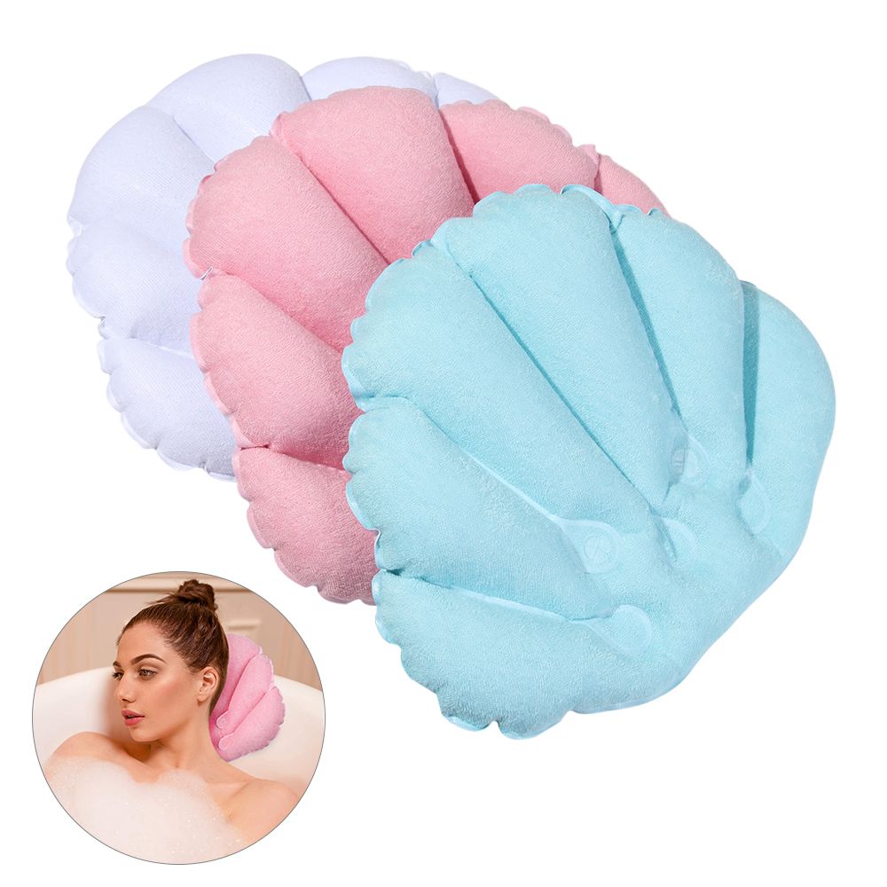 吸盤付きインフレータブルテリークロス枕、バスタブ用枕、スパク - Bathtub Pillow Inflatable のレビューと価格