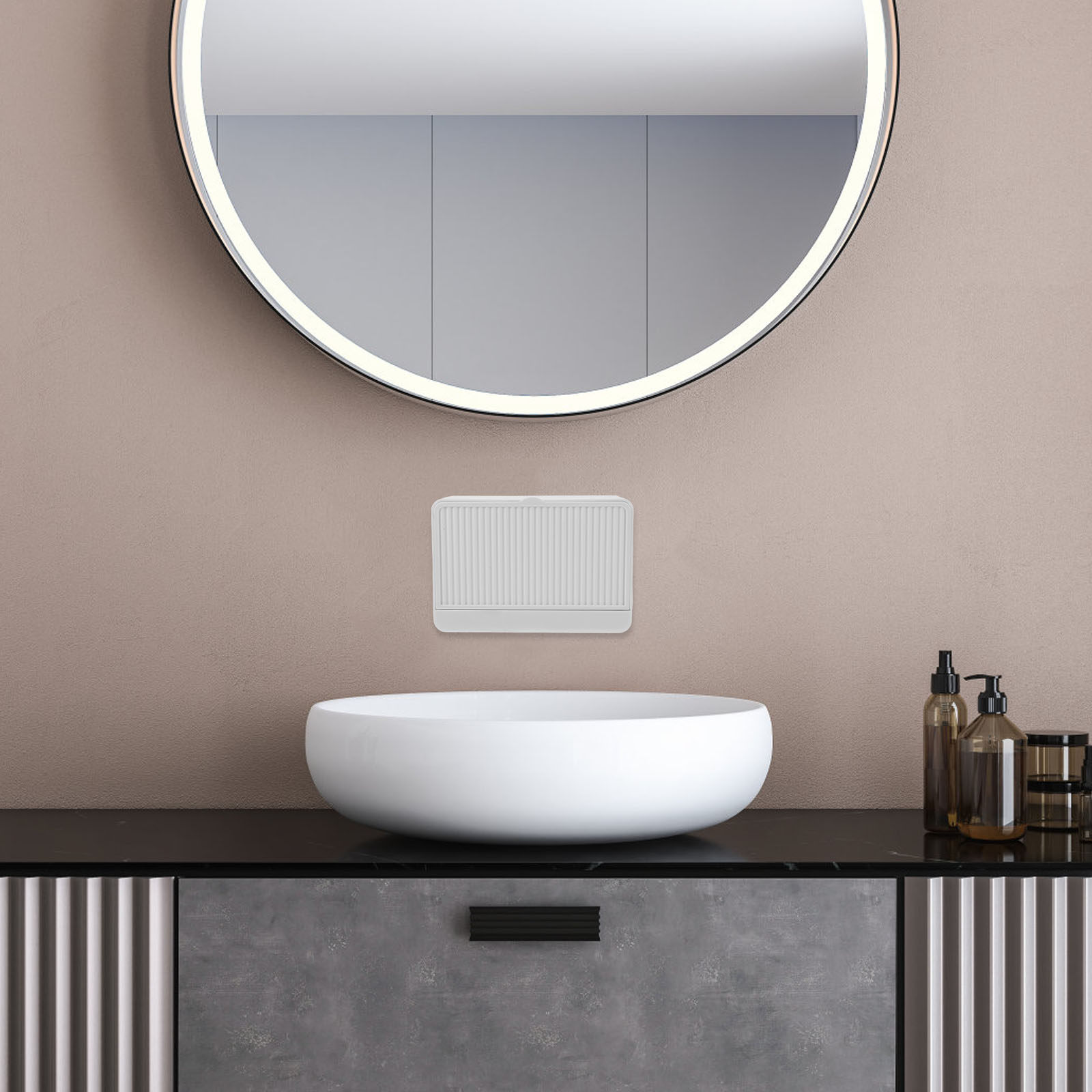 壁掛け式ノンパンチングソープボックス プラスチック製バスルー - Home Bathroom Break のレビューと価格