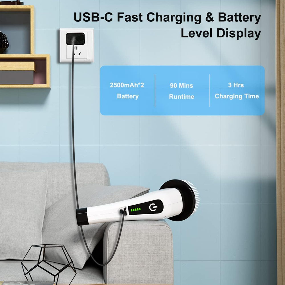 コードレス回転式電動掃除ブラシ キッチン、バスルーム、トイレ - Home Bathroom Cleaning Machine のレビューと価格