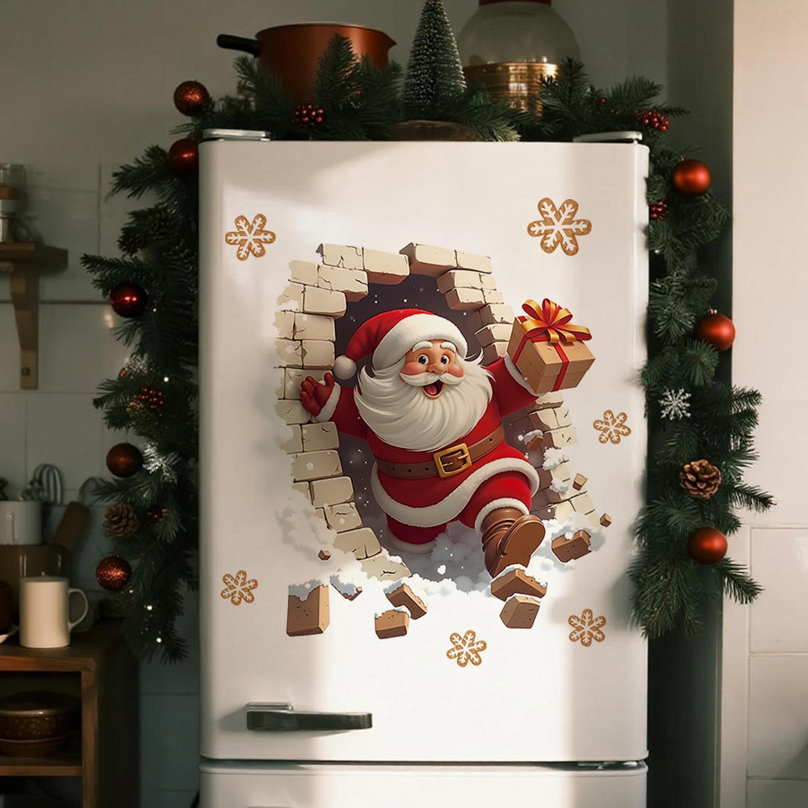 クリスマスサンタウォールデカールクリスマスサンタブレイクイン - Home Bathroom Break のレビューと価格