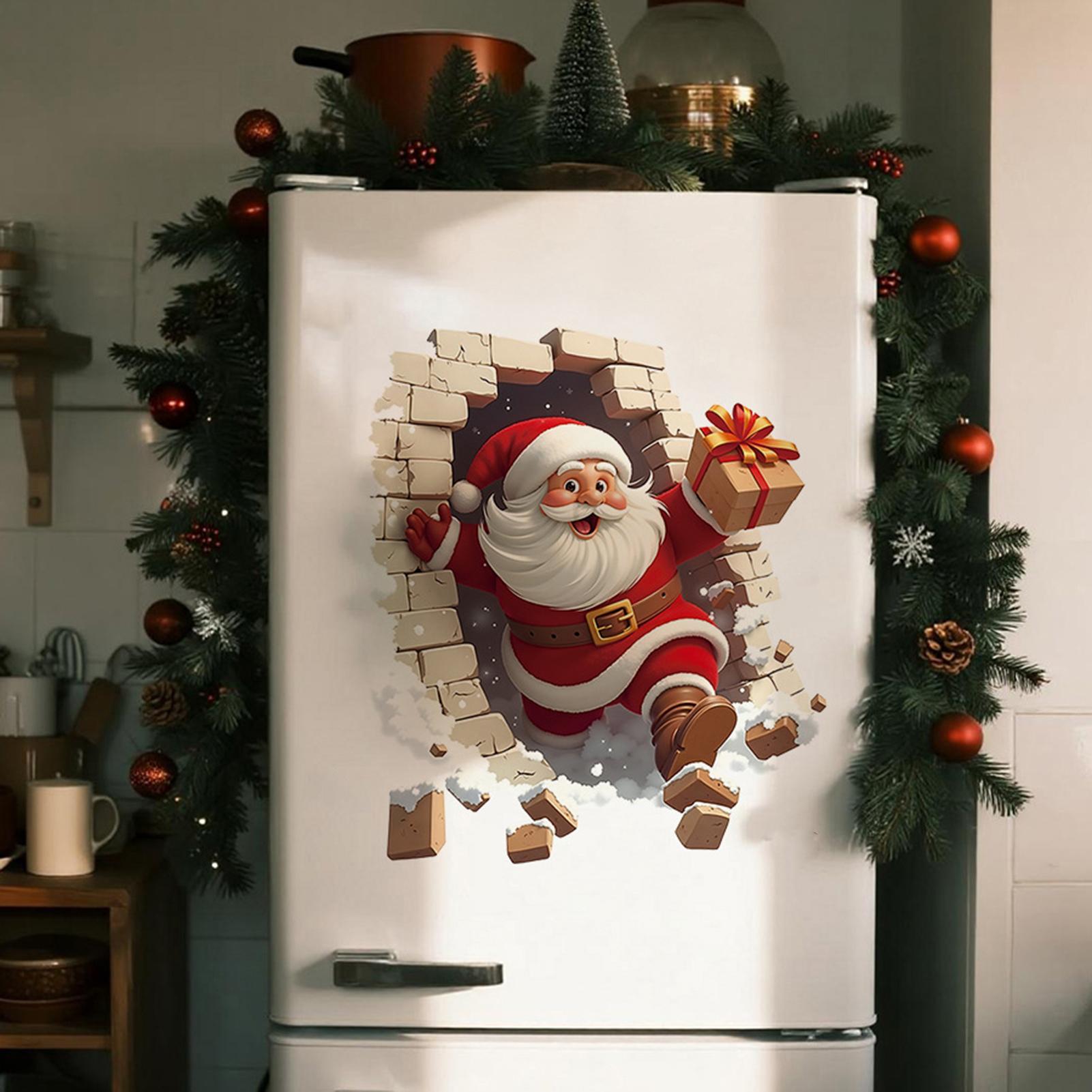 クリスマスサンタウォールデカールクリスマスサンタブレイクイン - Home Bathroom Break のレビューと価格