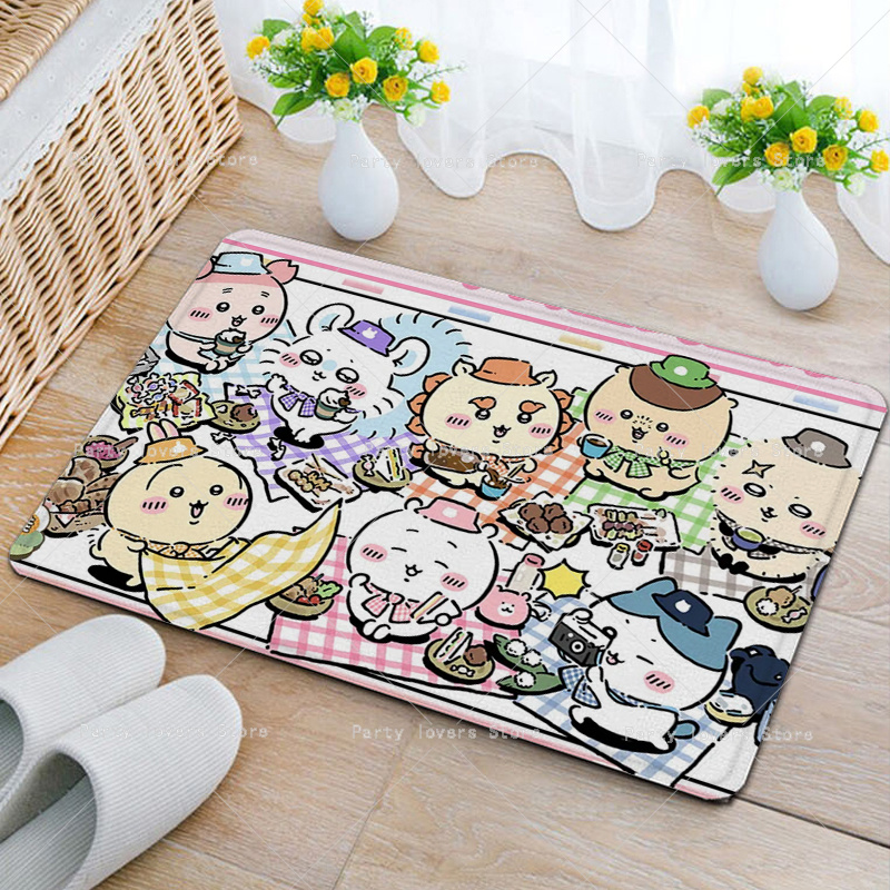 アニメ Chiikawas フランネルカーペットアニメ滑り止 - Home Bathroom Rugs のレビューと価格