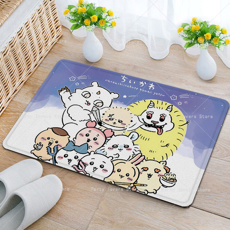 アニメ Chiikawas フランネルカーペットアニメ滑り止 - Home Bathroom Rugs のレビューと価格