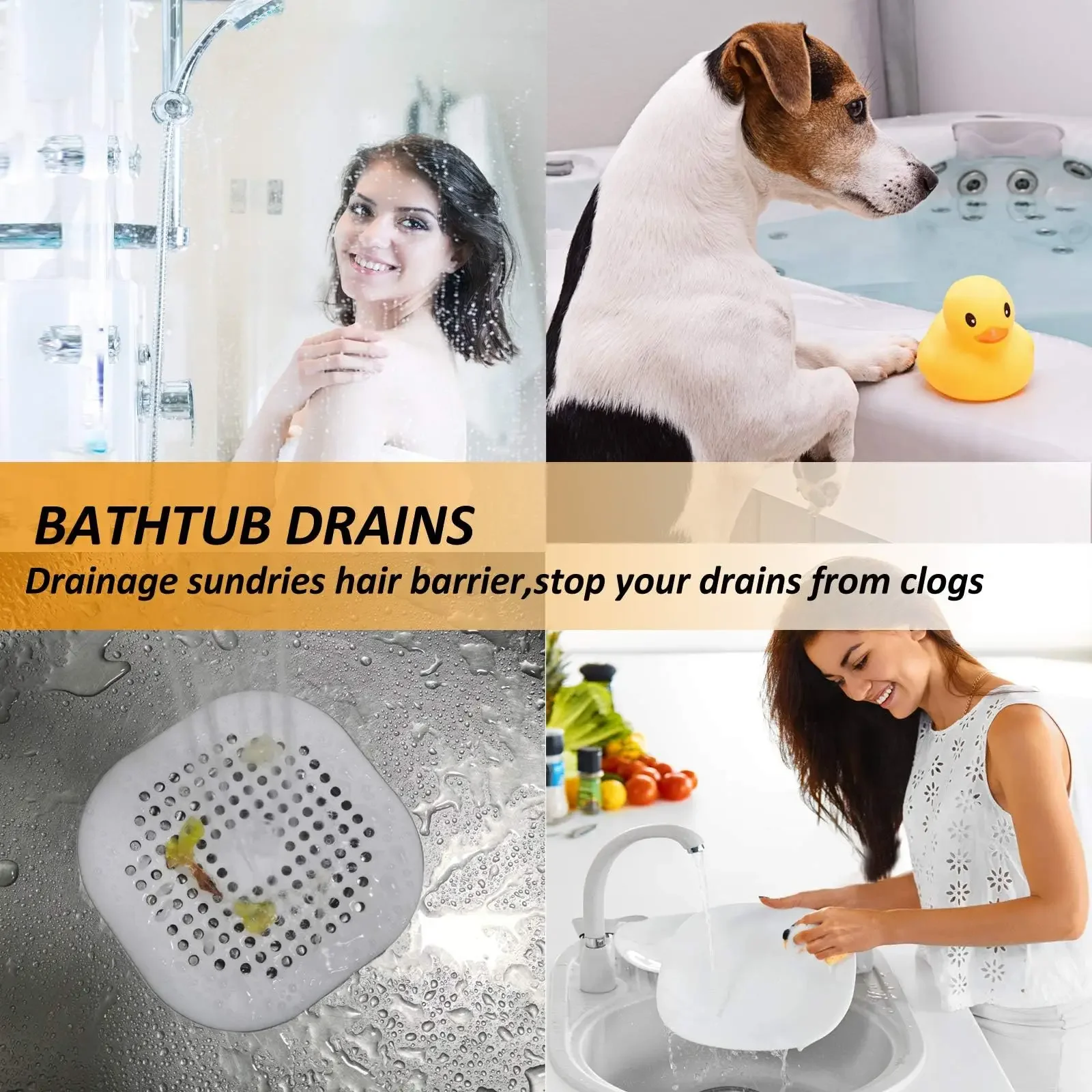 プラグストッパーキッチン下水道シリコン浴室床浴槽水フィルター - Home Bathroom Sink のレビューと価格
