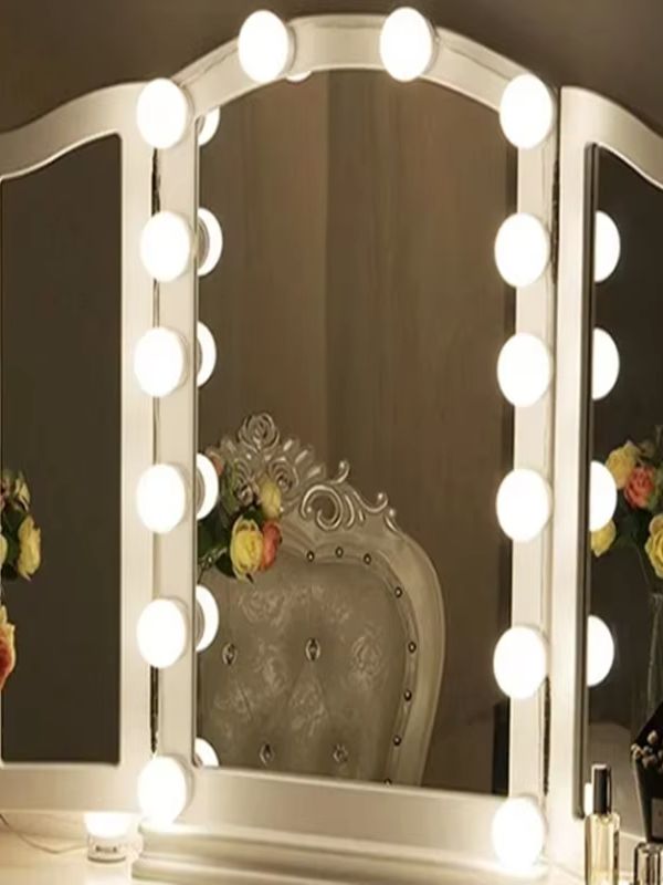 新しい化粧鏡電球 USB 充電バニティ化粧鏡ライト浴室ドレッ - Bathroom Mirror Led のレビューと価格