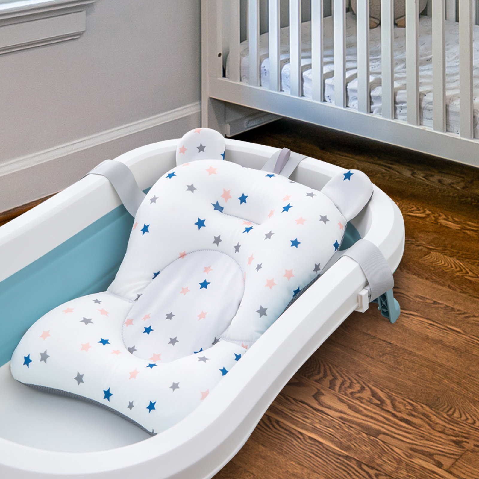 1 個ベビーバスマットノンスリップ肥厚クッション科学的安定サ - Non Slip Bath Mat のレビューと価格