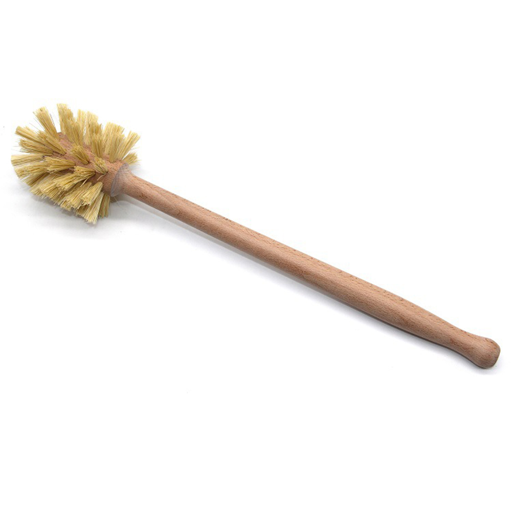1PC 木製トイレブラシロングハンドルソフトヘアクリーニング - Toilet Brush Holder のレビューと価格