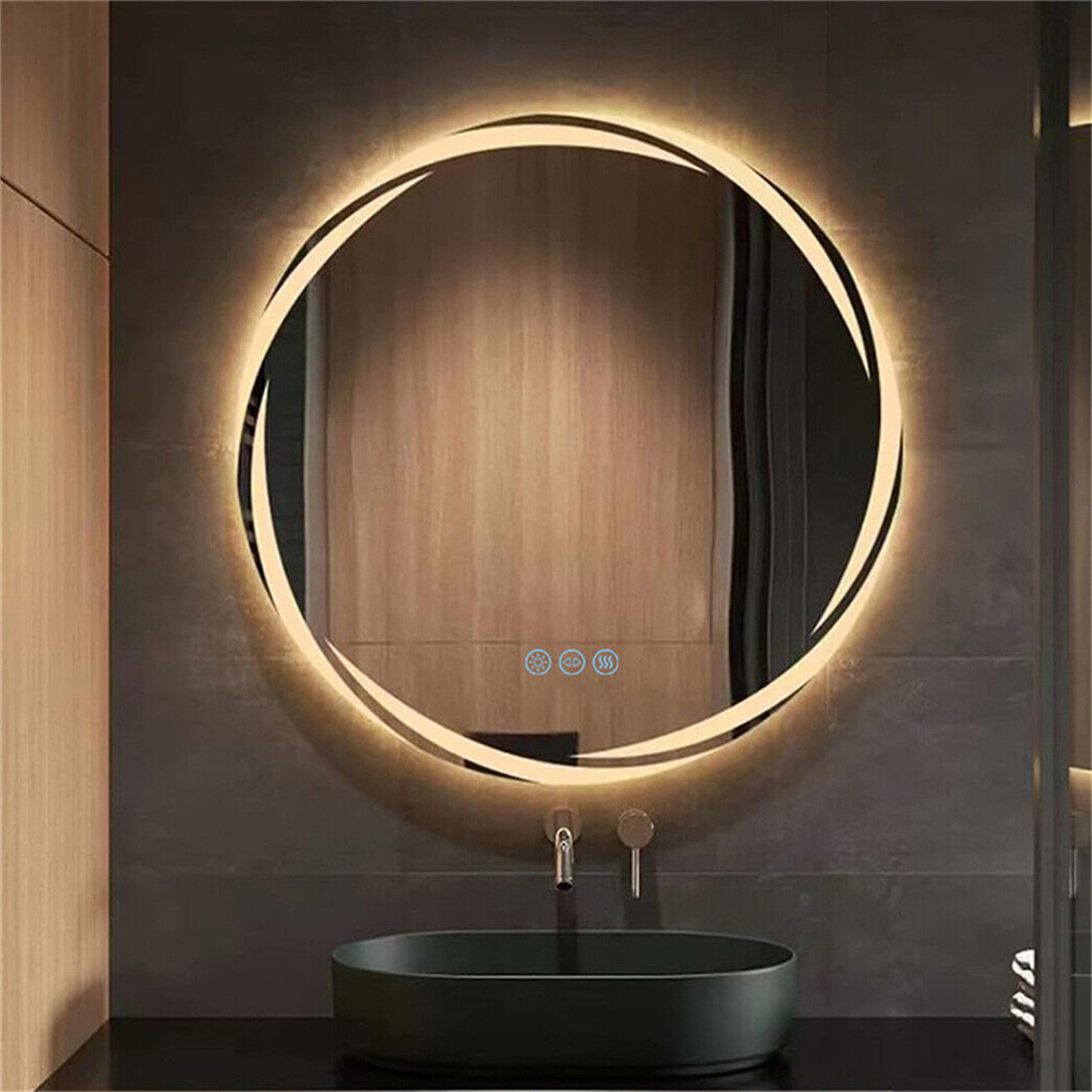 防曇LEDバスルームミラー,壁に取り付けられたバニティミラー - Zara Home Bathroom のレビューと価格
