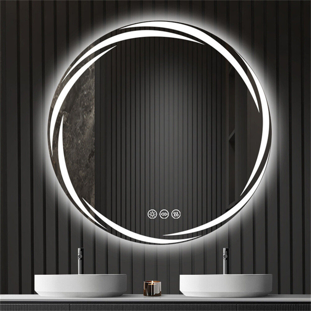 防曇LEDバスルームミラー,壁に取り付けられたバニティミラー - Zara Home Bathroom のレビューと価格