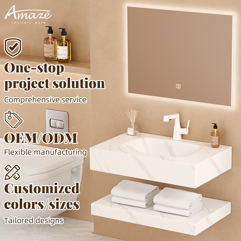 バスルームキャビネット 新デザイン フローティング二層式 大 - Home Living Bathroom Vanity のレビューと価格