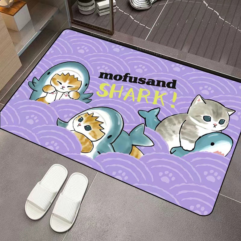 モフサンド漫画珪藻土吸水フロアマット滑り止めドアマット浴室入 - Home Bathroom Rugs のレビューと価格