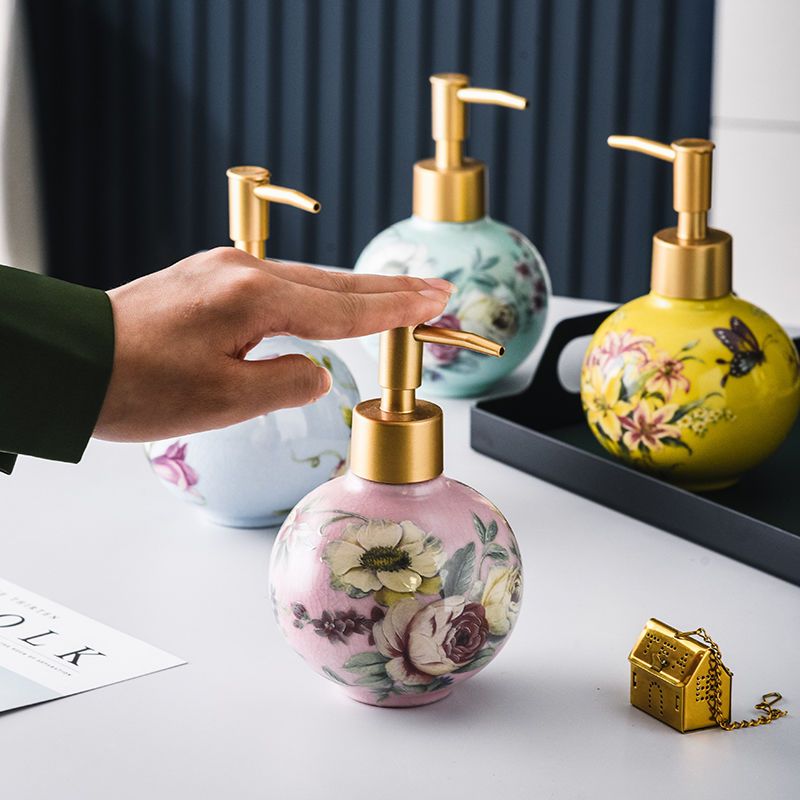 300 ミリリットルセラミックサブボトルカラー花と鳥の装飾容 - Home Creation Bathroom のレビューと価格