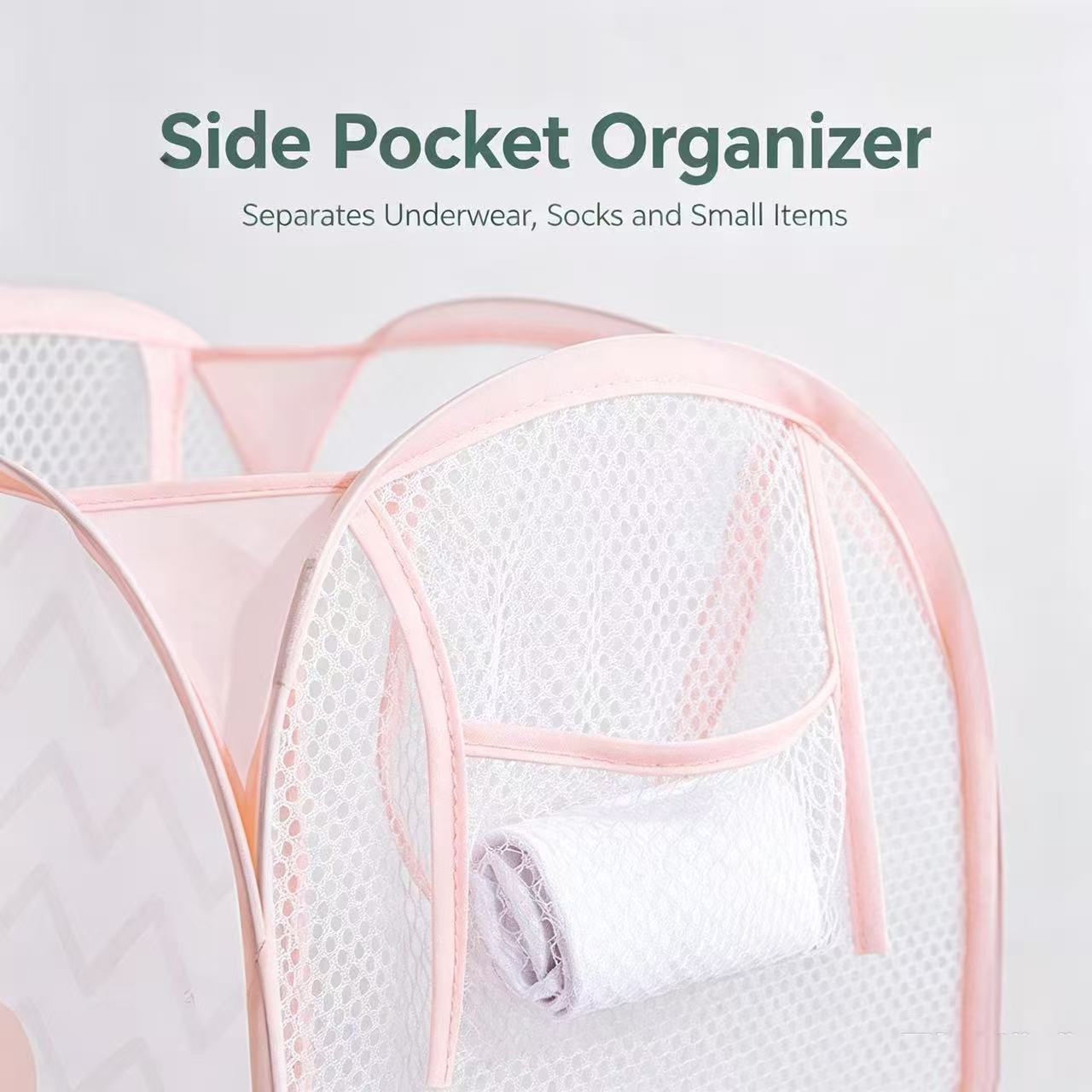 折りたたみ式メッシュランドリーバスケット、漫画柄の汚れた服入 - Home Bathroom Organizer のレビューと価格