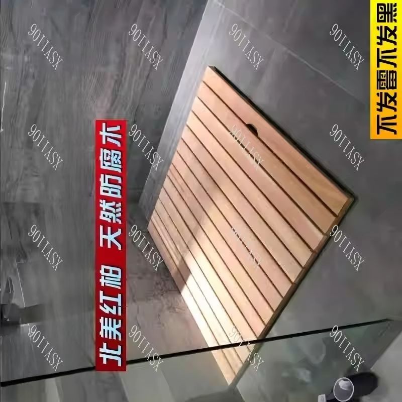 滑り止め木製バスマット、耐腐食性木製フロアシャワーペダル、防 - Non Slip Bath Mat のレビューと価格
