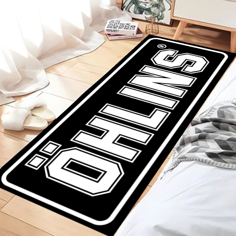 O-オーリンズオートバイカーペットガレージマットレーシングク - Home Bathroom Rugs のレビューと価格