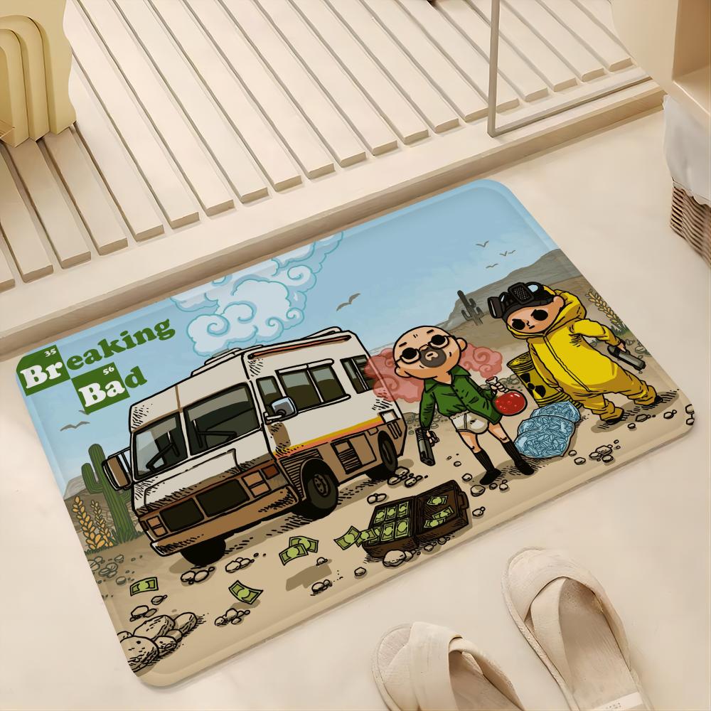Heisenbergブレイキングハイドフロアマット、北欧スタ - Home Bathroom Break のレビューと価格