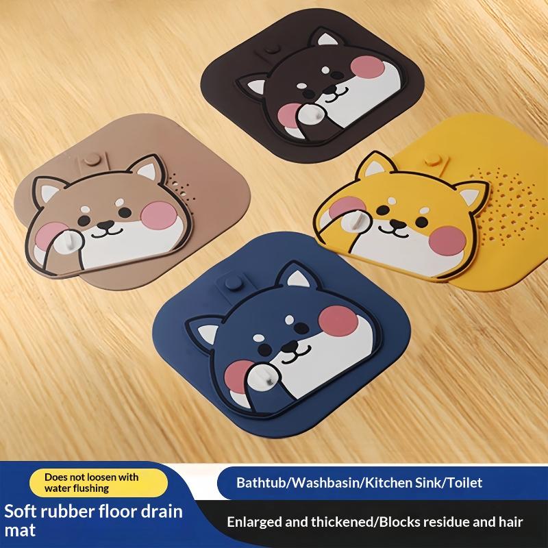 浴室とシャワー用の床排水口消臭剤、シリコン排水マット、キッチ - Home Bathroom Rugs のレビューと価格