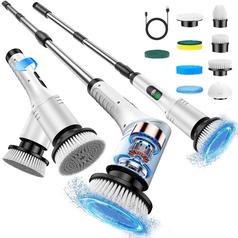電動スピンスクラバー 9 in 1 コードレスクリーニングブ - Home Bathroom Cleaning Machine のレビューと価格