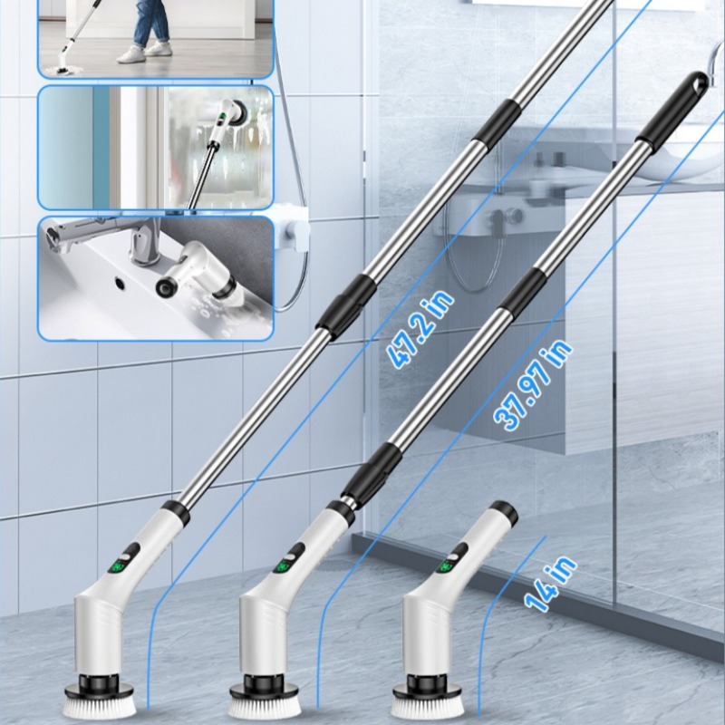 電動スピンスクラバー 9 in 1 コードレスクリーニングブ - Home Bathroom Cleaning Machine のレビューと価格