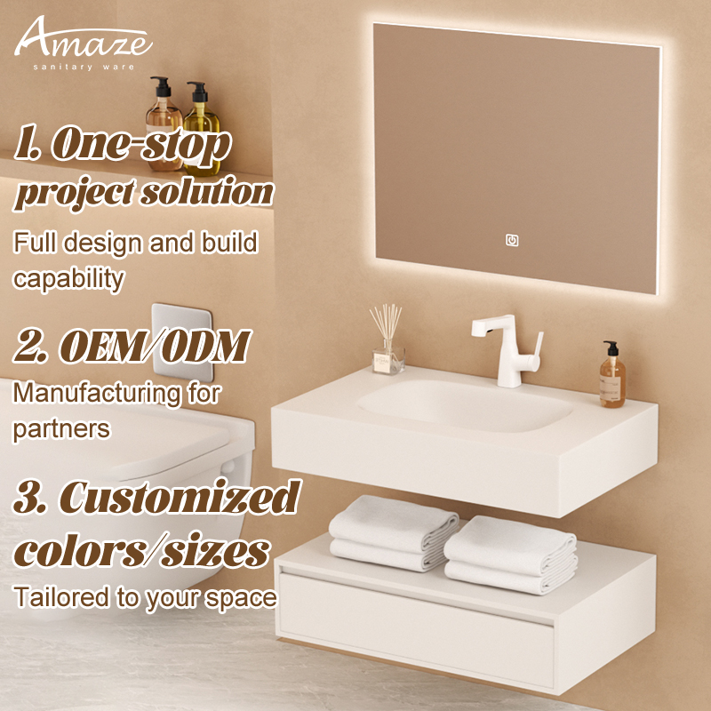 バスルームキャビネット ラグジュアリースタイル カスタマイズ - Home Living Bathroom Vanity のレビューと価格