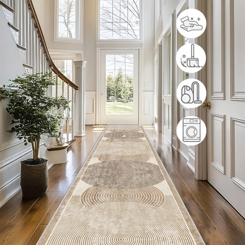VIKAMA ミニマリストラインカーペット、耐久性と滑り止め - Home Bathroom Rugs のレビューと価格